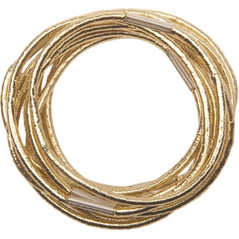 Резинки для волос золотистые, midi (10 шт) DEWAL RE042